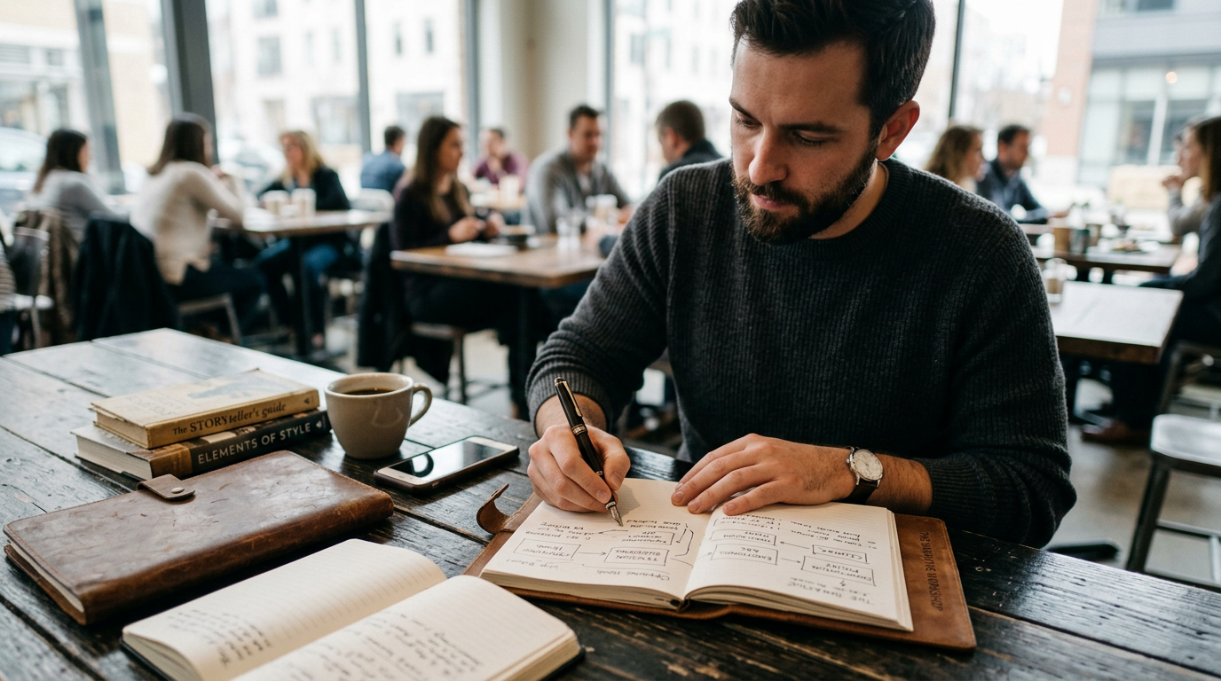 Storytelling Sequences Attraction: Build Connection Fast — illustrated guide from The Playbook