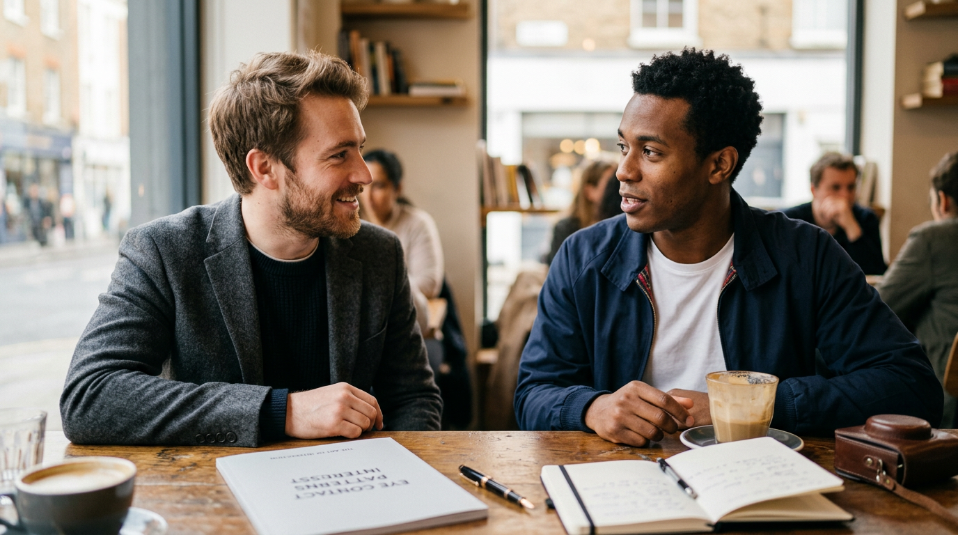 Eye Contact Patterns Interest: How to Calibrate — illustrated guide from The Playbook