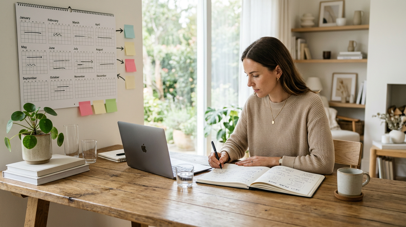 How to Plan a Year of SEO Topics in One Afternoon — illustrated guide from ContentPilot