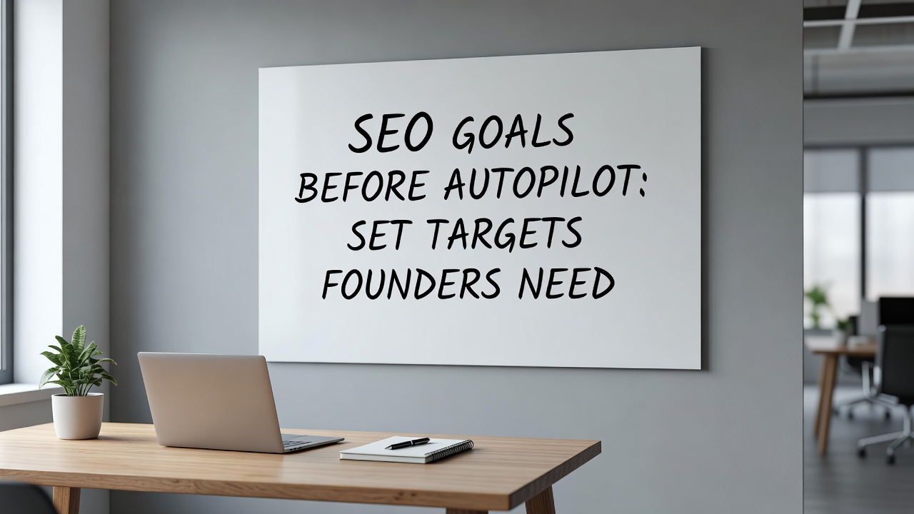 SEO Goals Before Autopilot: Set Targets Founders Need — illustrated guide from ContentPilot