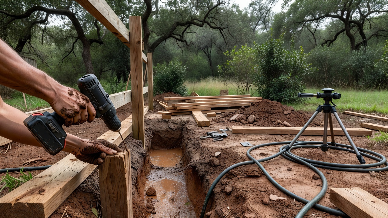 Sprinkler vs Fence Woodlands Clay Soil 2026 Planning