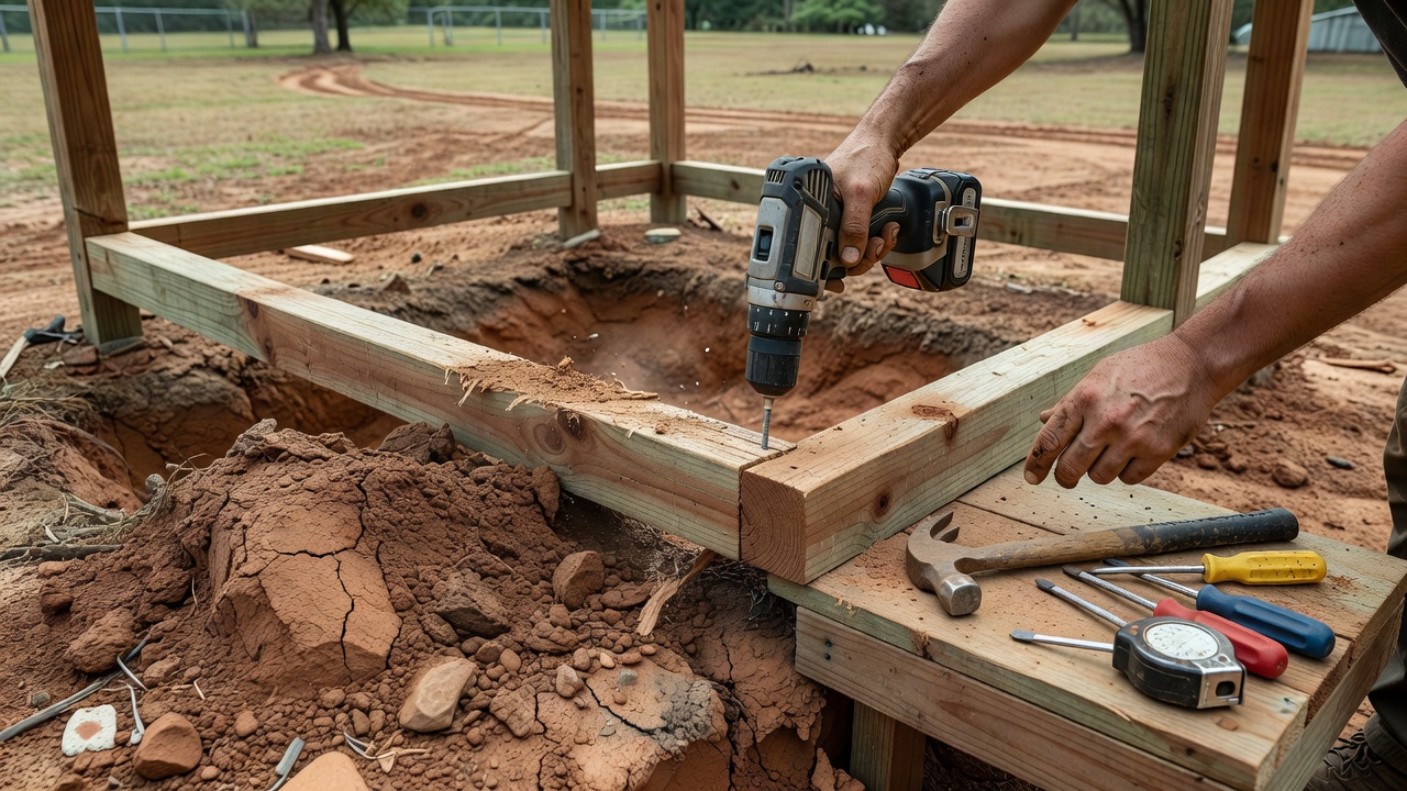 Cypress Gazebo Shed MUD Costs 2026 Clay Soil Checks