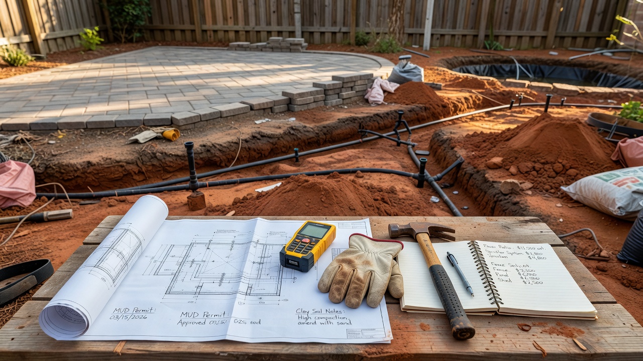 Cypress Sprinkler System MUD Permit Notes Clay Soil 2026