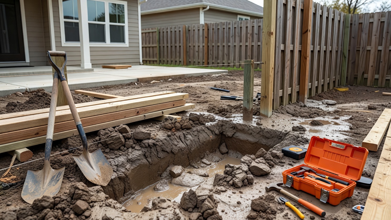 Katy Fence Extension Clay Soil MUD Checks 2026