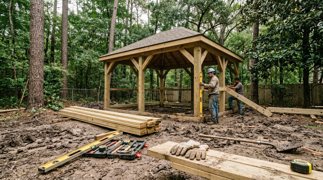 Woodlands Gazebo Shed MUD Permits 2026 Guide