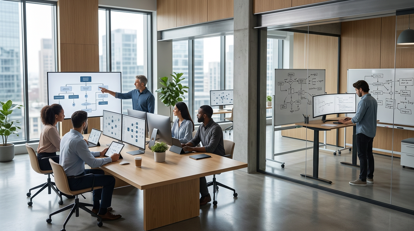 Agent Command Center vs Custom Workflows for AI Agents — illustrated guide from Run Agents